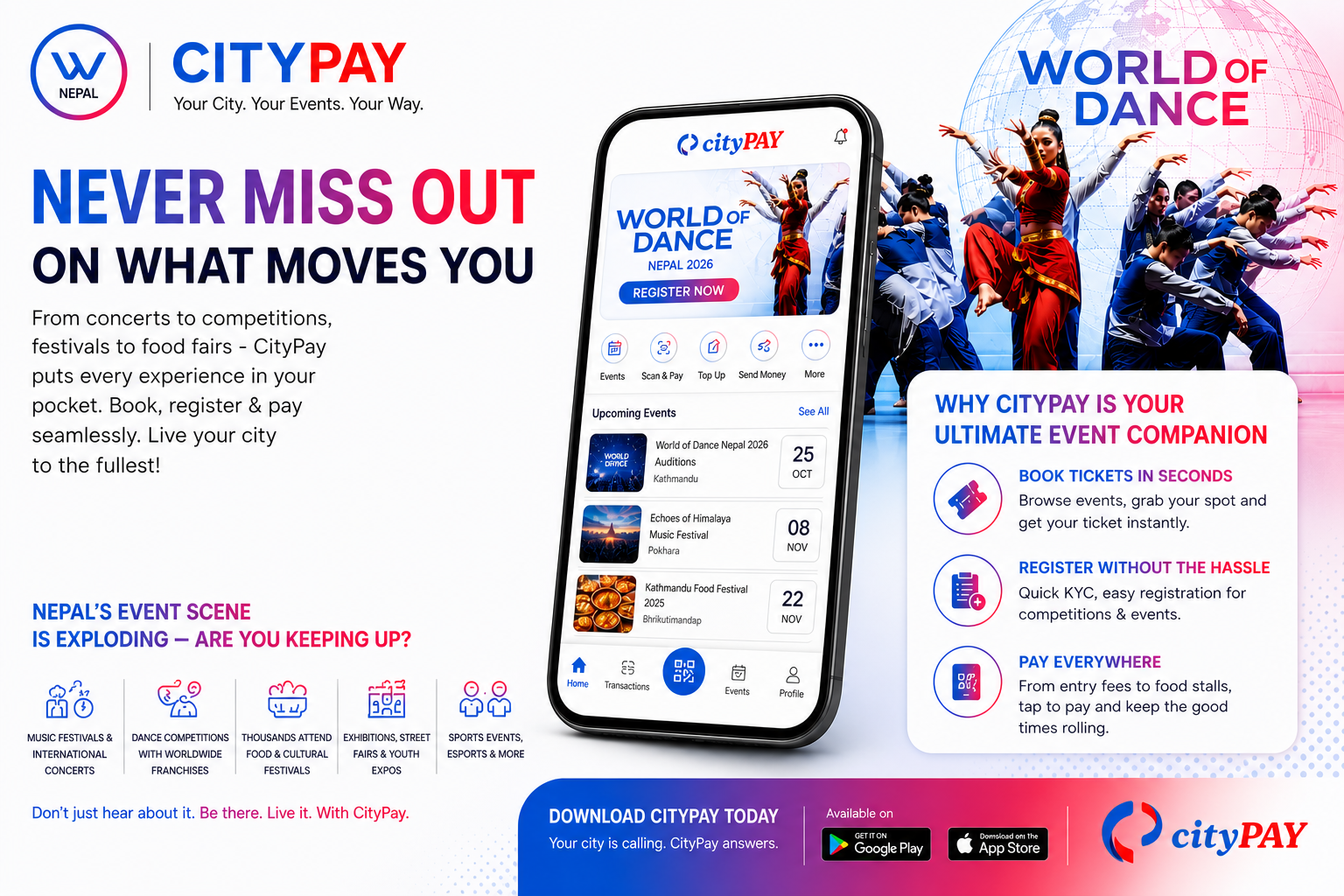 Your Festival. Your Concert. Your City. — All in One App.